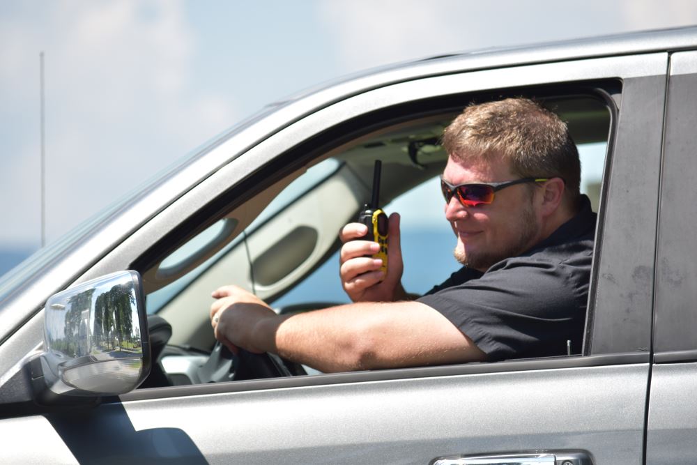 Hitch backing up a trailer