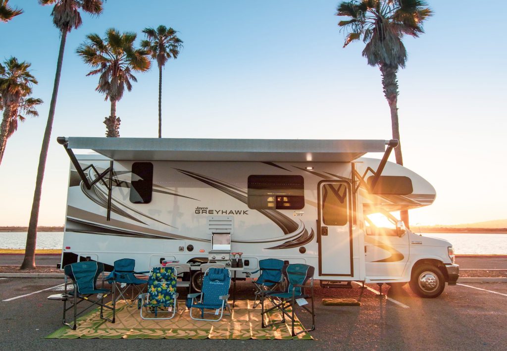 Class C with yard set up